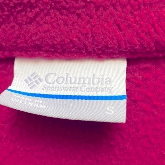Columbia full zip up light jacket sweatshirt size small pink - Picture 6 of 9